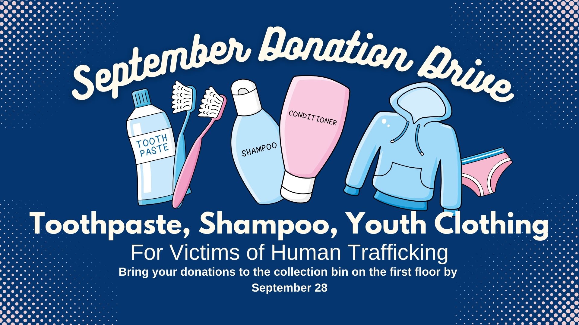 September Donation Drive for RAHAB Ministries